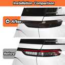 JeCar Smoked Tail Light Cover Trim Guards for 2021-2024 Jeep Grand Cherokee