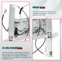 FINDAUTO Power Window Regulator Front Left Driver Side fit for 2004-2012 for Mitsubishi Galant 748-582 Window Regulator and Motor Assembly with Motor