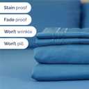 King Size 4 Piece Sheet Set - Comfy Breathable & Cooling Sheets - Hotel Luxury Bed Sheets for Women and Men - Deep Pockets, Easy-Fit, Soft and Wrinkle Free Sheets - Denim Blue Oeko-Tex Bed Sheet Set