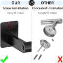 Bathroom Towel Bar, 24 Inch Towel Racks for Bathroom Wall Mounted, Heavy Duty Hand Towel Holder Organizer, Modern Home Decor Towel Rod, Matte Black Single Bar