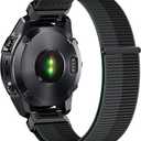 Compatible with Garmin Fenix 8/8 Pro 51mm/Fenix 7X/6X/6X Pro/5X/5X Plus, 26mm Nylon Hook Loop Quick Easy Fit Watch Band Breathable Strap Replacement for Garmin Descent MK1/D2 Delta PX/D2 Charlie