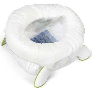 80 Count Potty Liners with 600ml Super Absorbent Pads, Disposable Potty Bags for Potty Training Toddlers, Portable Toilet Liners Compatible with OXO Tot 2-1 Go Potty & Most Potty Chairs