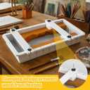 2Pcs Extra Large Adjustable Epoxy Resin Mold with Divider, 15.7×9.8×3.1 inch & 11.8×7.9×3.1 inch Epoxy Table Mold, Reusable Resin Molds for DIY Coffee Table, River Table, Charcuterie Board, Art Panel