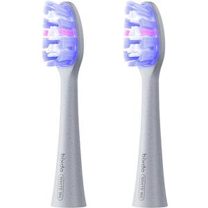 W60 Blue Light Electric Toothbrush Replacement Heads, Pack of 2 - Brush Heads Transmit Professional-Grade 460nm Blue Light, Medium Firm Bristle, for Plaque Removal and Sensitive Gums