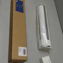 Joydeco 100% Blackout Roller Shades Cordless Blinds for Windows, Free-Stop Shades, UV Protection, Natural Woven Blinds for Home and Office, Light-Proof Aluminum Cover (16" W x 36" H, White)