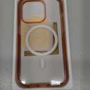 Miracase Magnetic for iPhone 14 Pro Case 6.1 inch, (Compatible with MagSafe) Upgrade Full-Body Clear Phone Bumper Case with Built-in 9H Tempered Glass Screen Protector, Magnetic Clear Pink