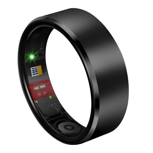 Milavan Smart Health Ring 2.0 for Women Men, Slim Scratch & Fingerprint Resistant Design,Efficient Chip Fitness Tracker, Monitors Heart, Graphite 10#