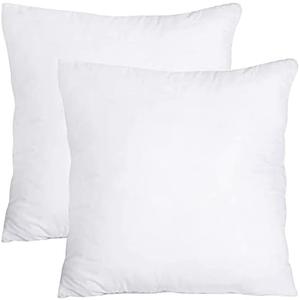 18x18 Pillow Inserts Set Of 2,2025 New Square Soft Cotton Down Alternative Pillow Inserts for Decorative Pillow Covers,Pillow Stuffer,White Throw Pillows for Living Room Bed Cushion Sofa Couch