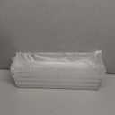 Backerysupply 4 Pack Storage Bins For Bathroom Cosmetic Makeup Vanity Clear Plastic Desk Drawer Organizers Tray Kitchen Utensils Silverware Dividers 15"x6"x2"