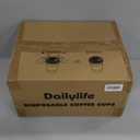DAILYLIFE 16oz Disposable Coffee Cups with Lids & Sleeves-100 Pack, To Go Coffee Cups, Bulk Thickened Paper Cups for Hot Drinks, Leak Proof & DIY Customizable for Home, Office, Parties and Stores