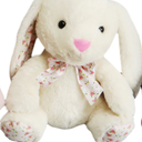 Holiday Home 12" Cream Bunny Plush