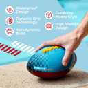 Sunlite Sports Waterproof Football for Lawn Backyard Pool Beach Lake Park Water Toy, Outdoor Play, for Kids Children Teens Adults, Family Fun, Medium