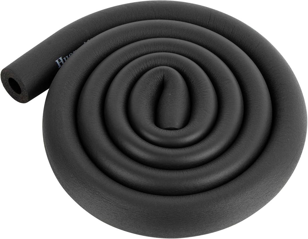 Pipe Insulation Foam Tube - Foam Pipe Insulation for Pipe Freeze Protection and Sharp Edge Protection 1/2" ID x 3/8" THK x 6FT