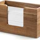 Paper Towel Dispenser Countertop, Acacia Wood Bathroom Paper Towel Holder, Napkin Holder for Kitchen, Multifold C-Fold, Z-Fold, Trifold for Bathroom Toilet Home