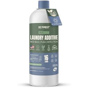 BugOut! Laundry Additive – Natural Detergent Booster for Bed Bug, Mite, Flea, & Tick Treatment & Prevention | Plant-Based Killer, Made with Fabric-Safe Soap | Works in Hot and Cold Wash (32 Oz)