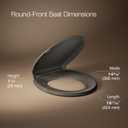 KOHLER 4639-RL-K4 Cachet ReadyLatch Round Toilet Seat Soft Close, Cashmere