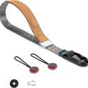 mecizox Camera Wrist Strap, Camera Hand Straps for Photographers, Adjustable Quick Release for DSLR SLR (Grey)