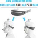 GJX 3 Packs Replacement Airfit/Airtouth N30i/P30i Headgear Closed Edges Adjustable CPAP Headgear Strap Compatible with N30i/P30i Nasal Mask(Without Mask Frame)