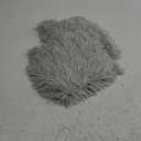 YOUR SMILE Pack of 2, Decorative Plush Luxury Series Merino Faux Fur Throw Pillow Case Cushion Cover 18" x 18"(Gray)