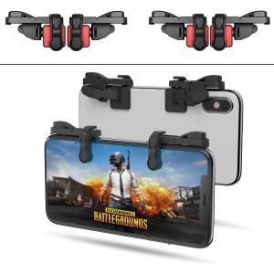 2 Pair Z108 Mobile Gaming Controller Compatible with PUBG Mobile/Fortnitee Mobile/Call of Duty Mobile, Sensitive Shoot and Aim Trigger L1R1 Compatible with Android & iPhone