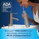 Waterpik Cordless Pulse Rechargeable Portable Water Flosser for Teeth, Gums, Braces Care and Travel with 2 Flossing Tips, Waterproof, ADA Accepted, WF-20 Gray