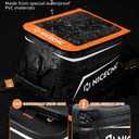 NICECNC Upgraded Waterproof Motorcycle Tank Bag 12L, Large Touchscreen Quick Detachable Base , Motorcycle Waterproof Storage Bag Compatible with Adventure Dual Sport Street Bike Cruiser Orange