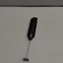 Powerful Milk Frother Wand - Mini Handheld Milk Frother with Stainless Steel Whisk - Battery-Powered Drink Mixer for Coffee, Lattes, Cappuccinos, Matcha - Coffee Enthusiasts Gift - Black