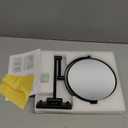 Wall Mounted Makeup Mirror - 1X/10X Magnifying Mirror for Wall, 8 Inch Double Sided 360 Swivel Extendable Bathroom Mirror for Shaving, Black