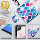 Tri-Fold Case Compatible with Huawei Mediapad M5 8.4 Inch(SHT-AL09/SHT-W12), Includes a Screen Protector - Premium PU Leather Tri-Fold Cover with Auto Sleep/Wake (Moroccan Love, One Size)