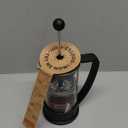 Bodum 12oz Brazil French Press Coffee Maker, High-Heat Borosilicate Glass, Black - Made in Portugal
