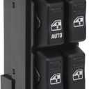 Power Window Switch Control Button Driver Side Compatible with 2000-2002 Chevrolet Chevy Tahoe Silverado Suburban Avalanche GMC Yukon Sierra 1500 2500 3500 Cadillac Escalade Replaces 19259961