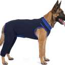 Lelepet Dog Recovery Suit for Rear Legs,Dog Pants to Prevent Licking,Lick Sleeve for Dogs Rear Legs Abdomen,Dogs Leg Sleeve to Stop Licking,Doggy Onesie for Surgery Female Male,Pet Cone Alternative 2XL