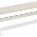 East West Furniture XB027 X-Style Modern Dining Bench with Wood Seat, 72x15x18 Inch, Multi-Color