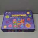 24 PCS Light Up Balls for Kids, Glow in The Dark Party Favors LED Puffer Balls with Finger Loop, Easter Eggs Fillers Fidget Toys Easter Basket Stuffers