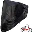 Adult Tricycle Cover,24/26inch 3 Wheel Bike Electric Trike Covers for Outdoor Waterproof Windproof Dustproof Bicycle & Bike