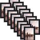HORLIMER 4x6 Picture Frame Set of 15, Black Picture Frames Display 4 by 6 Photo for Wall or Tabletop