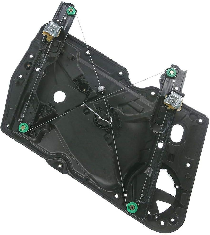 A-Premium Power Window Regulator with Panel Compatible with Volkswagen Golf 2010-2013 Front Passenger Side