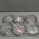 HLMOptimo English Muffin Rings, Stainless Steel Crumpet Rings, 4 inch 6 Pcs Nonstick Metal Round Ring Molds with Silicone Oil Brush