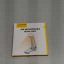 Glocusent USB Rechargeable Book Light, Portable Clip-on LED Reading Light, Reading Lights for Books in Bed with 3 Amber Colors & 5 Brightness Dimmable, Compact & Long Lasting, Perfect for Book Lovers (White)