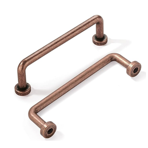 khtumeware 10 Pack 3-3/4 inch Hole Center Antique Copper Cabinet Pulls Vintage Cabinet Handle Kitchen Hardware Farmhouse Vintage Dressing Table Drawer Handle Classic Wardrobe
