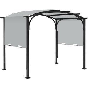 200" x 103" Replacement Canopy for Lowe's Allen + Roth 10x10 Freestanding Pergola, UV Resistant Outdoor Shade Cover for Freestanding Patio, Fits Model #L-PG152PST-B, Cover Only (Gray)