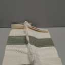 ZeeMart 2 Packs Cotton Boho Throw Pillow Covers 18x18 Inch Contrast Green, Soft Farmhouse Decorative Couch Pillow Cases Sage Green Cushion Covers for Sofa Bed Living Room Home Decor