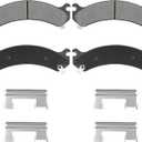 Front Semi-Metal Brake Pads Set for Chevy Silverado 1500 HD/ 2500/3500 HD, Avalanche/Suburban/Express 2500, for GMC Sierra 1500HD/ 2500/3500,Savana/Yukon XL 2500, for Cadillac DeVille, DTS, 8PCS