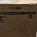 Inflatable Bounce House for Kids, White Bounce House with Slide, Jumping Bouncy Castle for Kids Birthday Party, Wedding, Backyard Indoor/Outdoor White (with Blower)