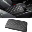 CDEFG Compatible with 2024 2025 2026 Hyundai Santa Fe Armrest Cover Center Console Cover for 2024 2025 2026 Hyundai Santa Fe MX5 Accessories Middle Console Pad(Require Armrest Lid Removal) (Black Type B)