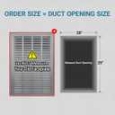20 x 25 Inch (Duct Opening) Return Air Filter Grille for 1 Inch Filters, HVAC Vent Cover for Wall & Ceiling, Powder-Coated Steel with Removable Door