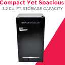 FRIGIDAIRE EFR376-BLACK 3.1 Cu Ft Black Retro Bar Fridge with Side Bottle Opener