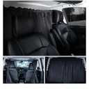 Car Divider Privacy Curtain, Blackout Suede Sun Shade Cover Front & Rear Seat Partition Space Divider Auto Van Truck Interior Accessories for Family Camping Baby Sleeping (Black, Large)