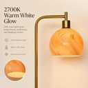 67" Soft Glow Art Deco Glass Floor Lamp