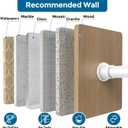 AIZESI Spring Tension Curtain Rod 24 to 46 Inch, White, 1Pcs, Iron, Tension Mounted